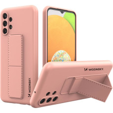 Wozinsky Kickstand Case Silicone Stand Cover for Samsung Galaxy A13 5G Pink