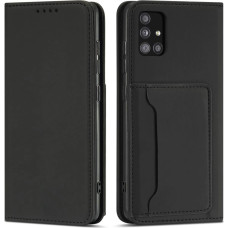 Hurtel Magnet Card Case Case for Xiaomi Redmi Note 11 Pro Pouch Wallet Card Holder Black