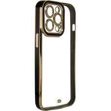 Hurtel Fashion Case Case for Samsung Galaxy A12 5G Gold Frame Gel Cover Black