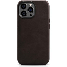 Icarer Oil Wax Premium Leather Case iPhone 14 Pro Max Magnetic Leather Case with MagSafe Brown (WMI14220704-BN)