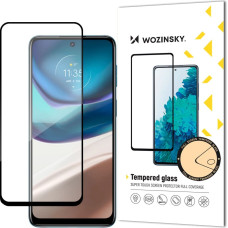 Wozinsky Super Durable Full Glue Tempered Glass Full Screen With Frame Case Friendly Motorola Moto G42 Black