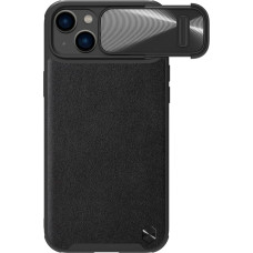 Nillkin CamShield Leather S Case iPhone 14 Plus case with camera cover black