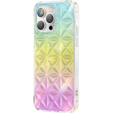 Kingxbar Miya Series case for iPhone 14 Pro Max cover back cover rainbow