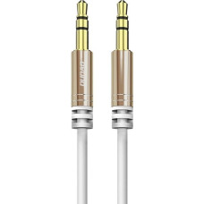 Dudao long stretchable cable AUX mini jack 3.5mm spring 150cm white (L12 white)