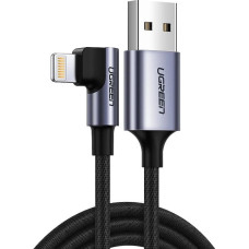 Ugreen US299 60521 angled Lightning / USB-A MFi cable 2.4A 1m - black