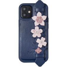 Kingxbar Sweet Series case decorated with original Swarovski crystals iPhone 12 mini blue