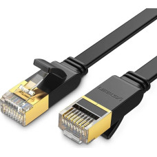 Ugreen Flat Cable Internet Network Cable Ethernet Patchcord RJ45 Cat 7 STP LAN 10 Gbps 10m Black (NW106 11265)