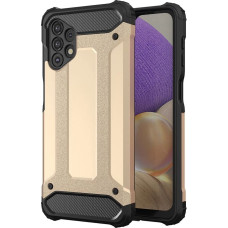 Hurtel Hybrid Armor Case Tough Rugged Cover for Samsung Galaxy A32 5G golden