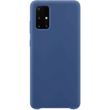 Hurtel Silicone Case Soft Flexible Rubber Cover for Samsung Galaxy A72 4G dark blue