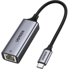 Ugreen external network adapter RJ45 - USB Type C (1000 Mbps / 1 Gbps) Gigabit Ethernet gray (CM199)