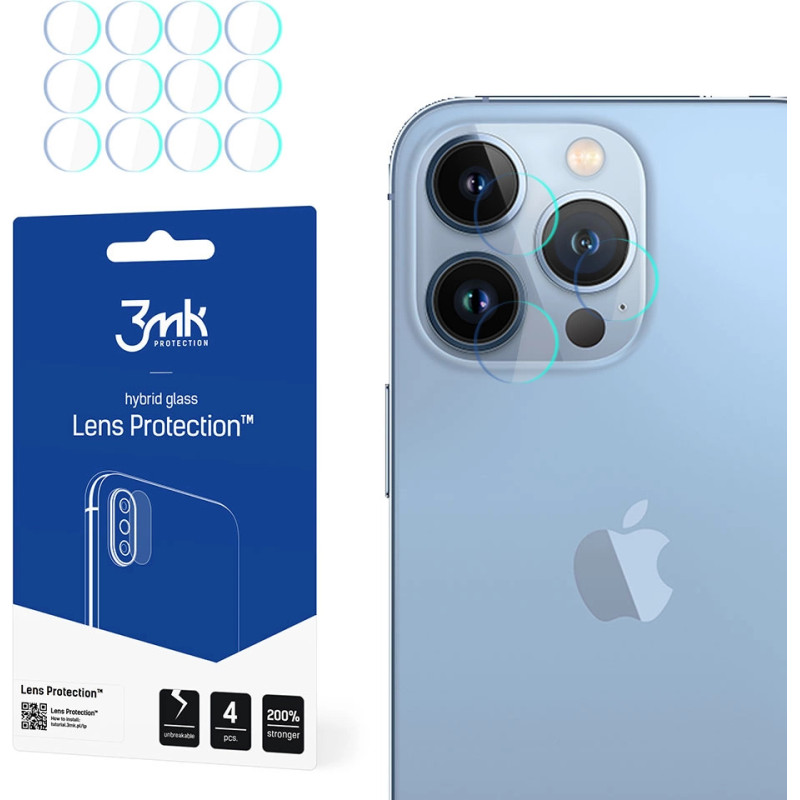 3Mk Protection Camera glass for iPhone 13 Pro Max 7H for 3mk Lens Protection series lens