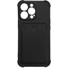 Hurtel Card Armor Case Pouch Cover for iPhone 13 Mini Card Wallet Silicone Air Bag Armor Black