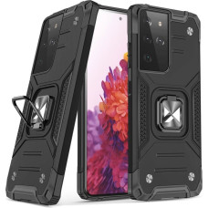 Wozinsky Ring Armor tough hybrid case cover + magnetic holder for Samsung Galaxy S22 Ultra black