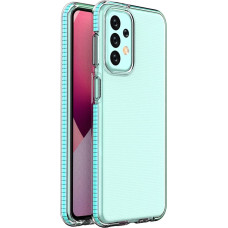 Hurtel Spring Case for Samsung Galaxy A23 silicone cover with frame light blue