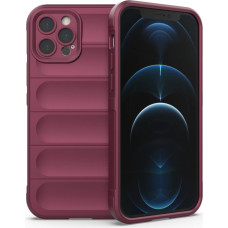 Hurtel Magic Shield Case for iPhone 12 Pro flexible armored burgundy cover