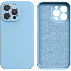 Hurtel Silicone case iPhone 14 Plus silicone cover light blue