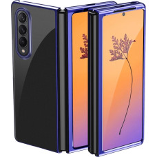 Hurtel Plating Case case for Samsung Galaxy Z Fold 4 cover with a metallic frame blue