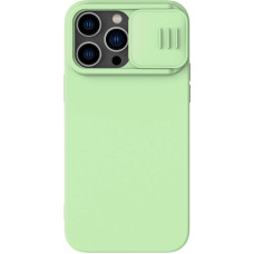 Nillkin CamShield Magnetic Silicone Case iPhone 14 Pro Max Magnetic MagSafe Cover with Camera Protector Green