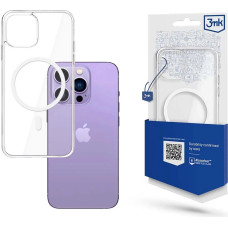 3Mk Protection Case for iPhone 14 Pro compatible with MagSafe from the 3mk MagCase series - transparent