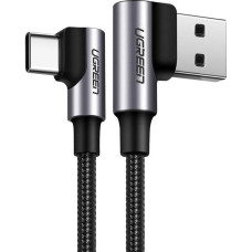 Ugreen angle cable USB cable - USB Type C Quick Charge 3.0 QC3.0 3 A 0.5 m gray (US176 20855)