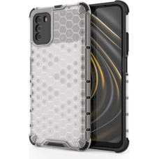 Hurtel Honeycomb Case armor cover with TPU Bumper for Xiaomi Poco M3 transparent