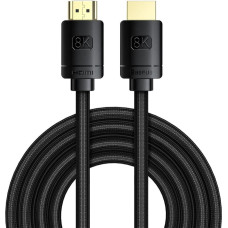 Baseus HDMI 2.1 Cable 8K 60 Hz 48 Gbps / 4K 120 Hz / 2K 144 Hz 3D eARC QMS Dynamic HDR VRR ALLM 3 m black (CAKGQ-L01)