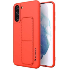 Wozinsky Kickstand Case Silicone Stand Cover for Samsung Galaxy S21 + 5G Red