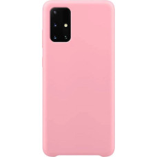 Hurtel Silicone Case Soft Flexible Rubber Cover for Samsung Galaxy A72 4G pink