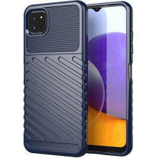 Hurtel Thunder Case Flexible Tough Rugged Cover TPU Case for Samsung Galaxy A22 5G blue