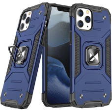 Wozinsky Ring Armor Case Kickstand Tough Rugged Cover for iPhone 13 blue