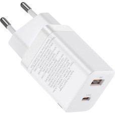 Baseus Super Si Pro USB / USB Type C Fast Charger 30W Power Delivery Quick Charge white (CCSUPP-E02)