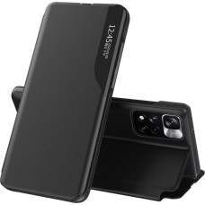 Hurtel Eco Leather View Case elegant case with flip cover and stand function Xiaomi Redmi Note 11 Pro+ 5G (China) / 11 Pro 5G (China) / Mi11i HyperCharge / Poco X4 NFC 5G black