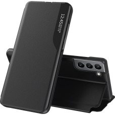 Hurtel Eco Leather View Case elegant case with a flip cover and stand function for Samsung Galaxy S22 + (S22 Plus) black