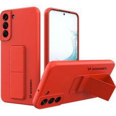 Wozinsky Kickstand Case silicone stand cover for Samsung Galaxy S22 + red