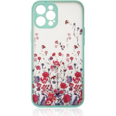 Hurtel Design Case for iPhone 12 Pro Max flower case light blue