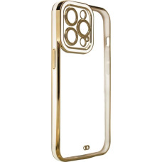 Hurtel Fashion Case Case for Samsung Galaxy A12 5G Gold Frame Gel Cover White