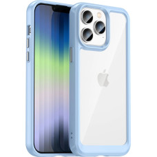 Hurtel Outer Space Case iPhone 14 Pro hard cover with a gel frame blue