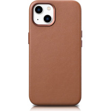 Icarer Case Leather Case Cover for iPhone 14 Brown (WMI14220705-BN) (MagSafe Compatible)