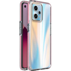 Hurtel Spring Case for Realme 9 Pro+ / Realme 9 silicone cover with frame light pink