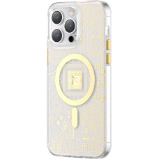 Kingxbar PQY Geek Series magnetic case for iPhone 14 Pro MagSafe gold