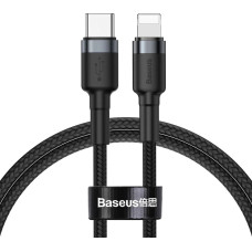 Baseus CATLKLF-G1 Lightning - USB-C PD QC cable 18W 480Mb/s 1m - black and gray