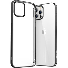 Joyroom New Beautiful Series ultra thin case with electroplated frame for iPhone 12 Pro Max black (JR-BP796)