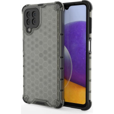 Hurtel Honeycomb Case armor cover with TPU Bumper for Samsung Galaxy A22 4G black