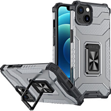 Hurtel Crystal Ring Case Kickstand Tough Rugged Cover for iPhone 13 black