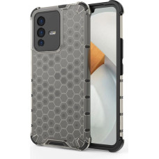 Hurtel Honeycomb case armored cover with a gel frame Vivo V23 5G black