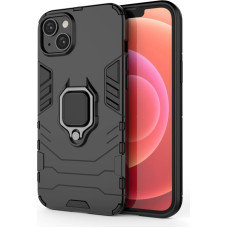 Hurtel Ring Armor case for iPhone 14 armored cover magnetic holder ring black