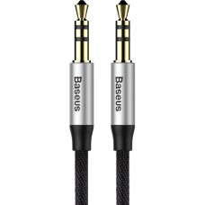 Baseus Yiven M30 stereo audio cable AUX 3.5 mm male mini jack 1.5 m silver-black (CAM30-CS1)