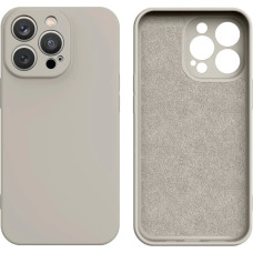 Hurtel Silicone case iPhone 14 Plus silicone cover beige