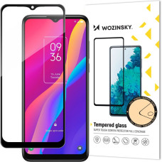 Wozinsky super tough Full Glue tempered glass full screen with Case Friendly TCL 30E black frame