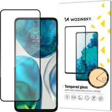 Wozinsky Super Durable Full Glue Full Screen Tempered Glass with Frame Case Friendly Motorola Moto G52 Black